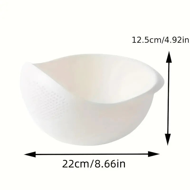 Rice Washing Drain Basket, 1 Count Rice Washing Sieve, Multifunctional Rice Strainer, Household Kitchen Gadgets for Home Use, Kitchen Accessories, Utensils