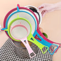 Easy-To-Clean 4Pcs Kitchen Strainer Set with Handles, Kitchen Strainer Utensils, Kitchen Accessories, Perfect for Powdered Sugar, Soy Milk, Flour & Rice Washing, Essential Baking Gadgets, Food Colander Kitchenware