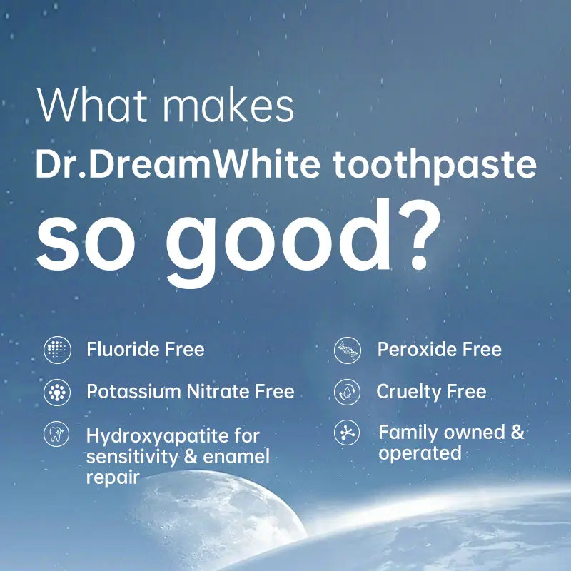 Dr.Dreamwhite Mesoporous Hydroxyapatite Mhap Toothpaste | Ultra Whitening & Enamel Reparing | Fresh Breath | Cucumber Melon & White Tea Flavor | 5.29Oz