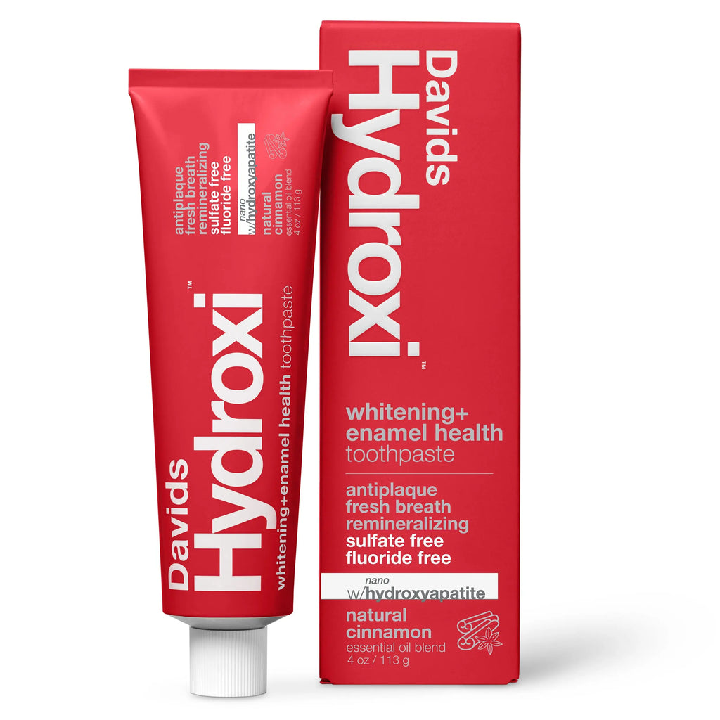 Davids Hydroxi™ Whitening and Enamel Health Nano Hydroxyapatite Toothpaste - Cinnamon Flavor