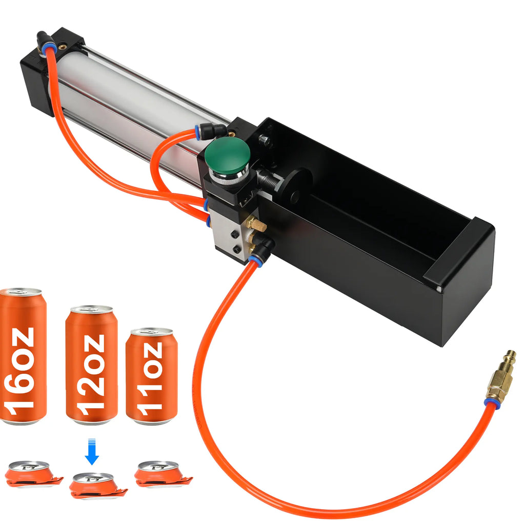 【Fathersday Gift】Kaitnax Can Crusher, Heavy Duty Pneumatic Cylinder Soda Beer Can Crusher, Eco-Friendly Recycling Tool