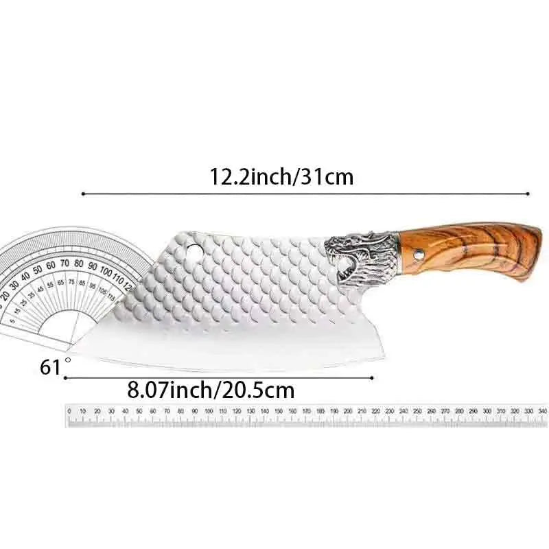 An Excellent Stainless Steel Kitchen Knife, Multifunctional Chef Knife, Bone Cutting Knife, Professional Slicing Knife Ergonomic Handle Design This Knife Will Make Your Kitchen Time Simpler and More Enjoyable a Surprising Gift