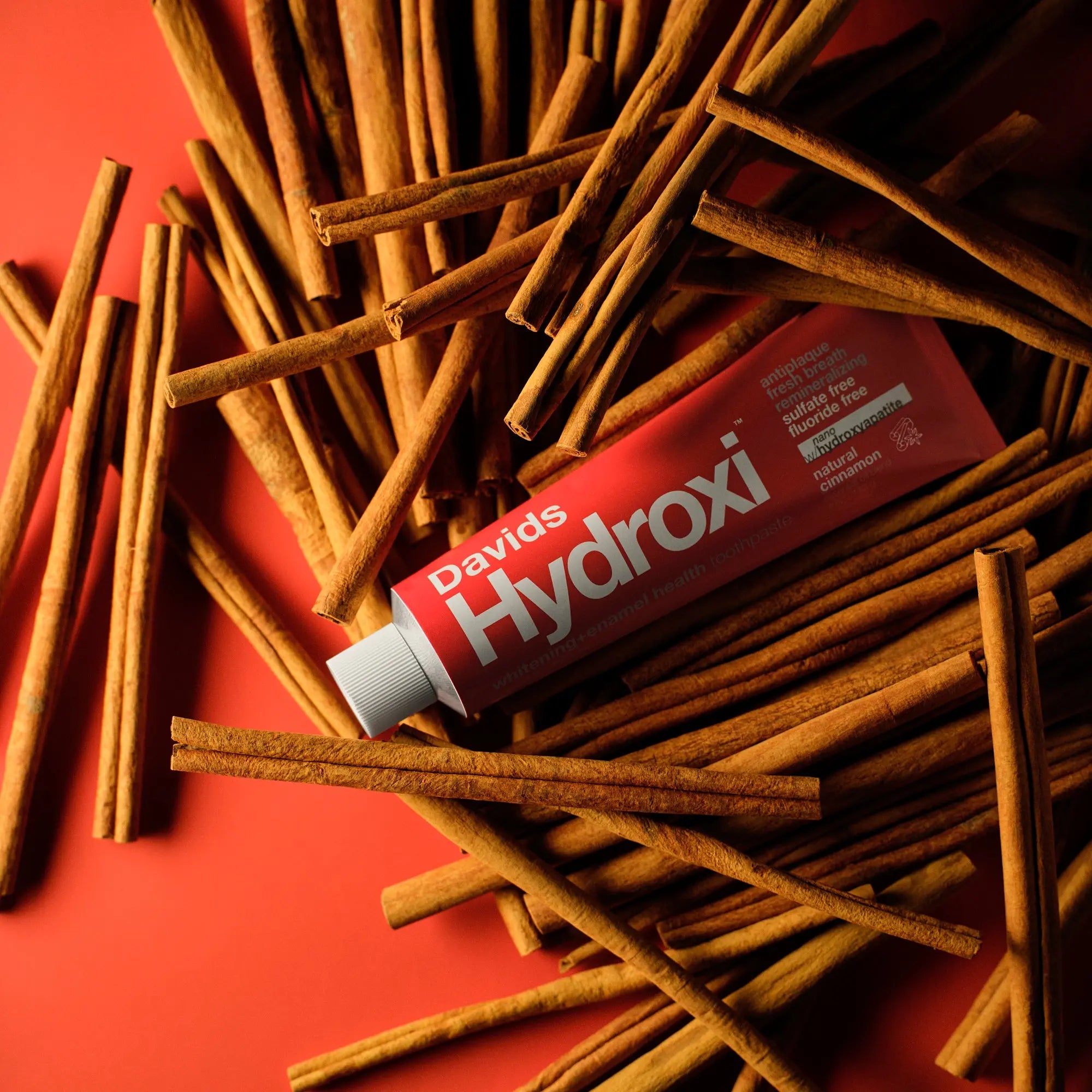 Davids Hydroxi™ Whitening and Enamel Health Nano Hydroxyapatite Toothpaste - Cinnamon Flavor