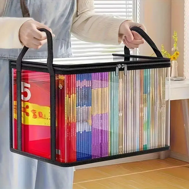 【 Free Shipping 】Large Clear Thick Plastic Storage Box with Hinged Lid, Camping, Travel, Attic and Movingheavy-Duty Durable High Capacity Organizer, Perfect for Home,