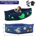 Sensory Peapod Chair for Kids with Luminous Space Printi60Inches Sensory Canoe for Autism Childreninbedroom,Kitchen, Nursery & Daycare,Room Must Havesandelectric Air Pump,Space Blue Easter Toys for Kids