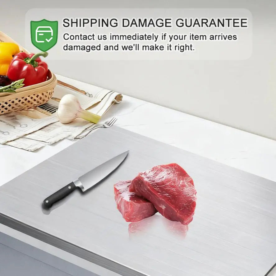 Stainless Steel Chopping Board, Non-Slip Kitchen Chopping Board, Kitchen Cutting Board, Kitchen Accessories, Household Kitchen Gadgets #Summervibes