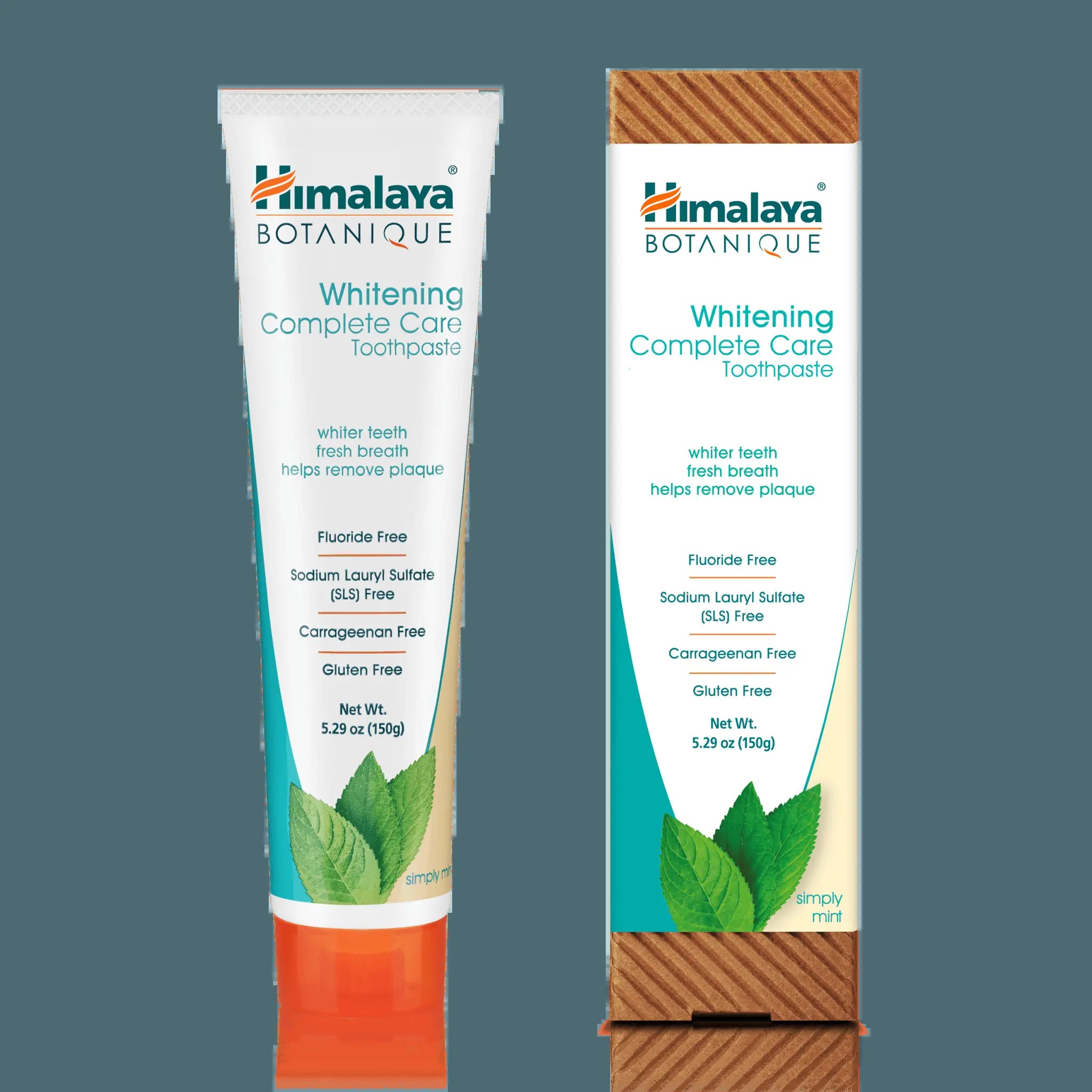 Himalaya Botanique Complete Care Whitening Toothpaste, Simply Mint, for a Clean Mouth, Whiter Teeth and Fresh Breath, 5.29 Oz