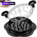 Manual Meat Shredder Tool with Transparent Lid, Ergonomic Handle and Strong Anti-Slip Strips, Bpa-Free Kitchen Shredder, Food Shredder Tool, Ideal for Shredding Chicken, Pork & Beef Kitchen Utensils Tools #GLOBAL PICKS