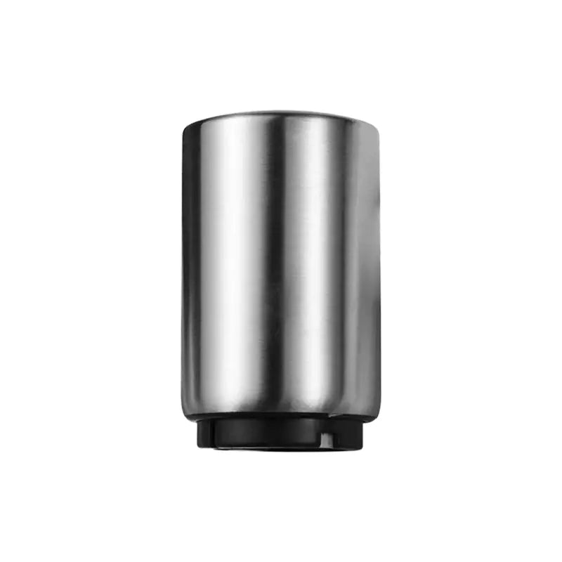 【Summervibes】 Premium Beer Bottle Opener (Silver), 1 PC Stainless Steel Automatic Push down No Damage Quick to Open Small Portable Bottle Cap Openers for Home Bars Picnic Camping Hiking