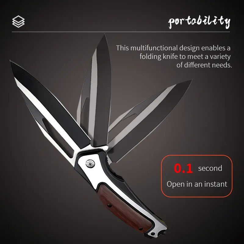 3.4-Inch Wooden Handle Stainless Steel Bone Chopping Knife, Lightweight and Sharp, a Professional Kitchen Knife for Precise Cutting and Chopping. It Is Suitable for Restaurants and Camping. It'S the Best Father'S Day Gift for Men.