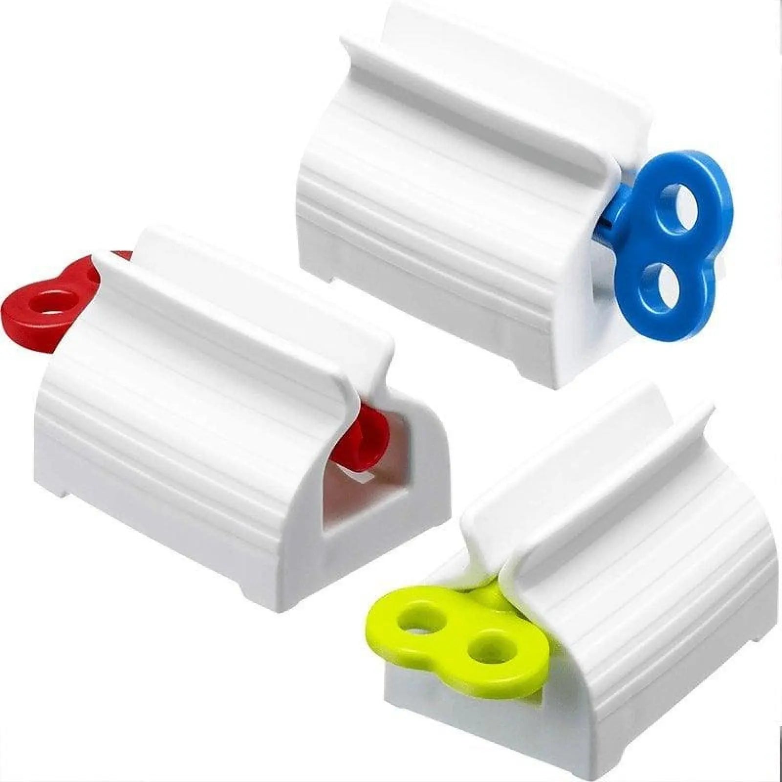 Rolling Toothpaste Squeezer and Dispenser Stand - Manual Toothpaste Wringer Tool for Bathroom Use, Ideal Gift in Plastic and Aluminum