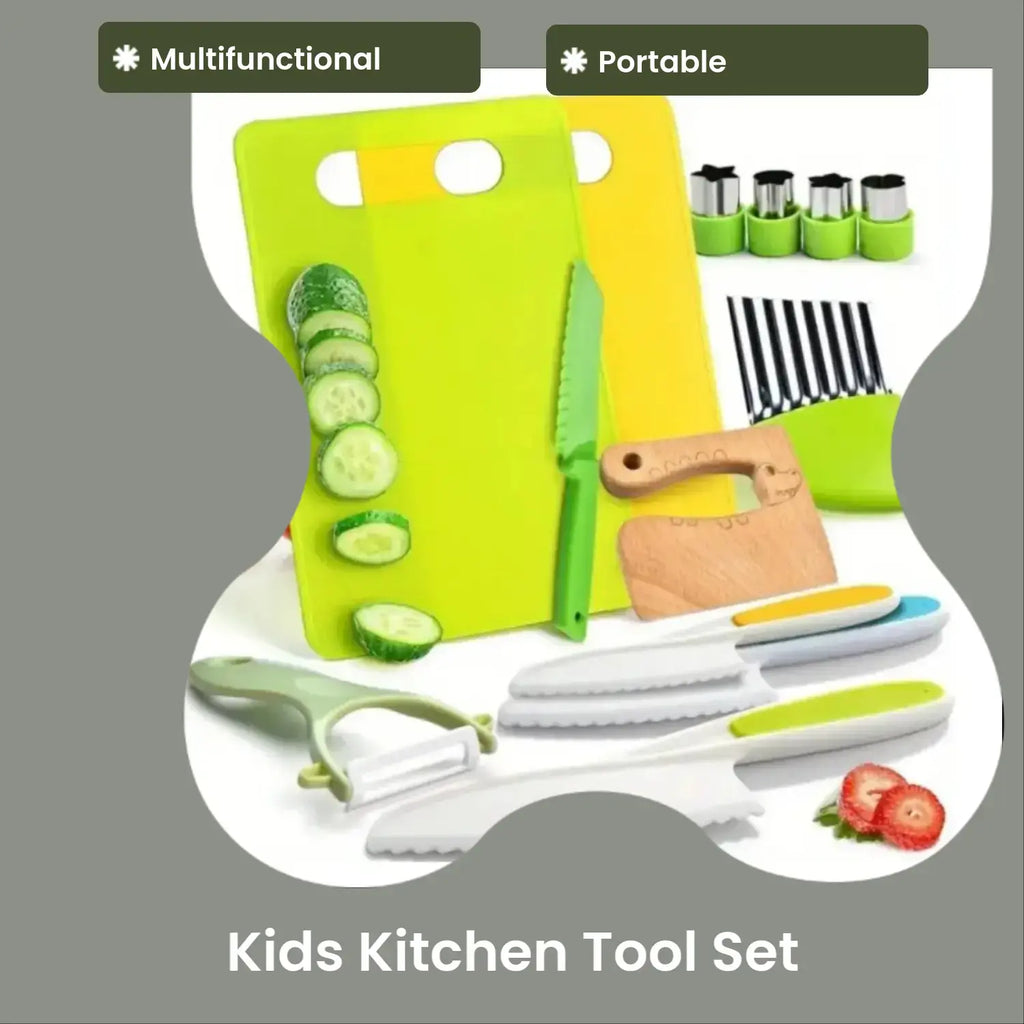 Kitchen Cutting Tool Set, 13Pcs/Set Durable Multifunctional Wooden Fruit & Vegetable Cutting Tool, Portable Kitchen Gadgets for Home Use, Household Kitchen Products