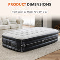 Air Mattress - Inflatable Blow up Mattress Airbed with Built-In Pump, Double Height, Adjustable Portable for Home or Camping